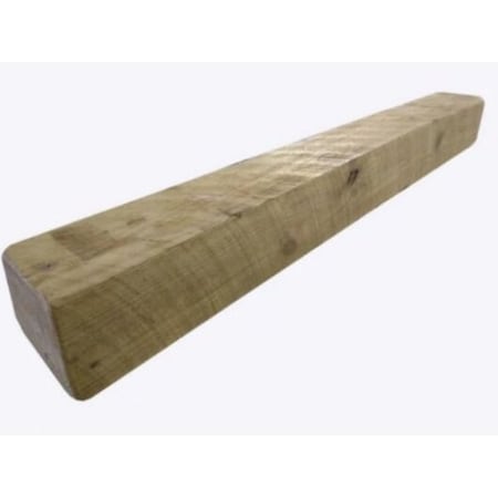 Modern Rough Sawn Barn Beam Mantel 4in. H X 6in. D X 48in. L Unfinished